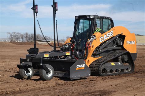 grading with track loader